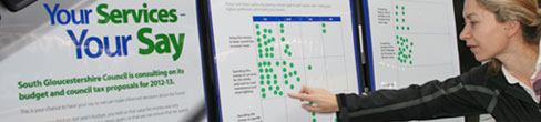 A woman taking part in a consultation.